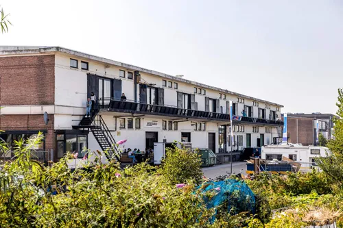 Photo of the Keilepand building in Rotterdam';s Keile District. In this building lots of creative companies, including architects, have their businesses.