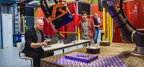 Photo: Entrepreneurs doing 3D printing at RAMLAB, RDM Rotterdam