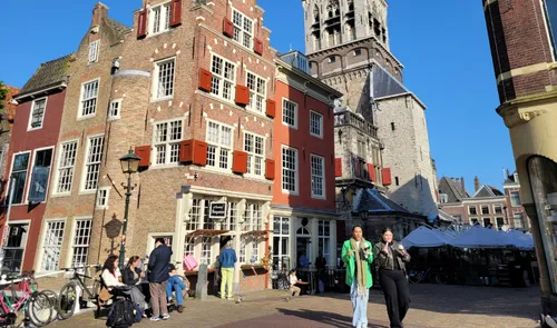 Een foto van het centrum in Delft door Alex vd Slikke