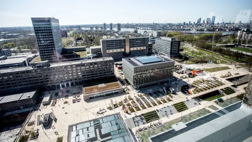Photo: the Erasmus University Rotterdam campus grounds