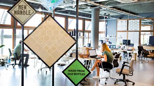 Photo: Staff of Better Future Factory at work in their offices in Rotterdam