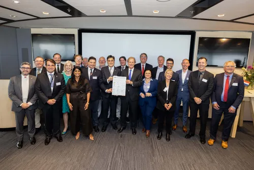 Photo of participants during a Green Ports Partnership trade mission to Brazil, organised by Rotterdam Partners and Port of Rotterdam