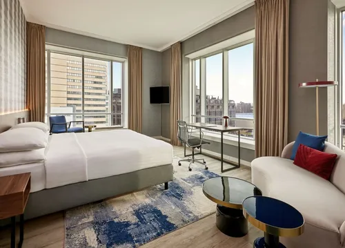 The Junior Suite at the Rotterdam Marriott Hotel.