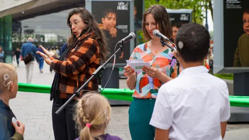 Rotterdam Collaboration for Change project photo: children with cochlear implants