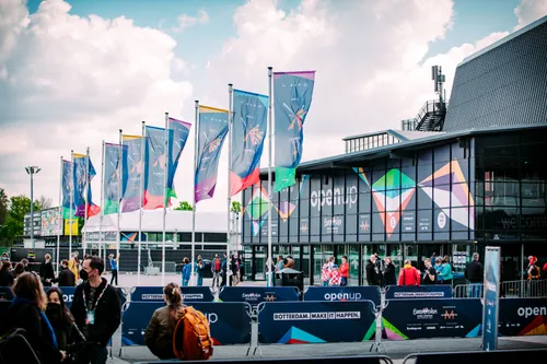 Rotterdam Ahoy tijdens Eurovisie Songfestival