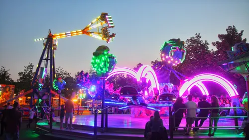Een foto van de grootste Najaarkermis in Rotterdam
