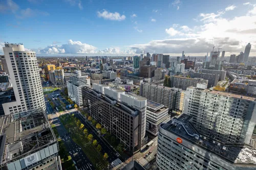 Rotterdam skyline with highrises