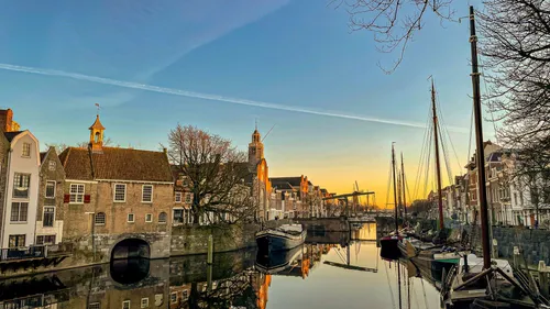 Sunset at Delfshaven, Rotterdam
