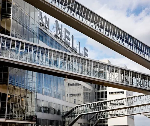 Photo of an architectural element of the Van Nelle Factory