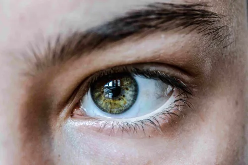 Close up photo of a female eye